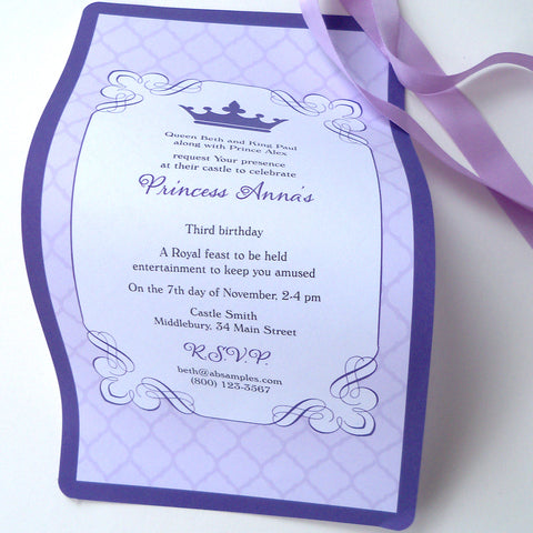 Rolled up scroll invitations