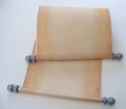  Parchment paper scroll for handwriting in brown and gold, blank  scroll with 8x19 paper : Handmade Products