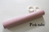 Textured pink storage tube