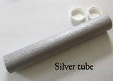 Textured silver storage tube
