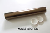 Metallic brown storage tube
