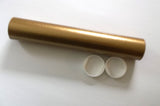 Custom damask guest list scroll, cream and gold, 8x20 inches paper, personalized with name(s) and date