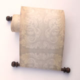 2pcs blank parchment scrolls, Regency style, 7.5 x 20 inches paper
