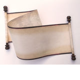 2pcs blank parchment scrolls, Regency style, 7.5 x 20 inches paper