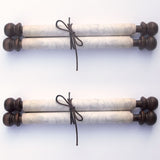 2pcs blank parchment scrolls, Regency style, 7.5 x 20 inches paper