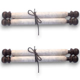 2pcs blank parchment scrolls, Regency style, 7.5 x 20 inches paper