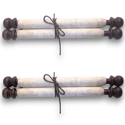 2pcs blank parchment scrolls, Regency style, 7.5 x 20 inches paper