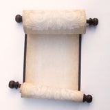 2pcs blank parchment scrolls, Regency style, 7.5 x 20 inches paper
