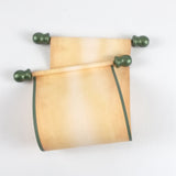 Blank scroll with color accents - 5 inches wide paper, handmade