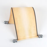 Blank paper scroll for handwritten messages, aged paper with pewter and black accents, 5x12" paper