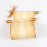 Blank scroll with color accents - 5 inches wide paper, handmade