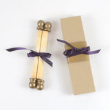 Damask wedding invitation scroll, elegant Victorian style invitation, optional box
