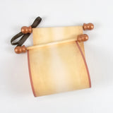 Blank scroll with color accents - 5 inches wide paper, handmade
