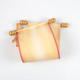 Blank scroll with color accents - 5 inches wide paper, handmade