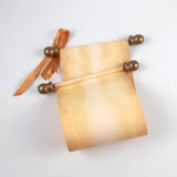 Rustic aged blank scroll for hand writing, 5x13" paper
