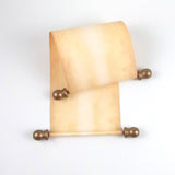 Rustic aged blank scroll for hand writing, 5x13" paper