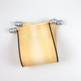 Blank scroll with color accents - 5 inches wide paper, handmade