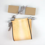 Blank scroll with color accents - 5 inches wide paper, handmade