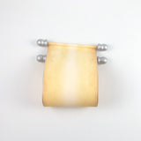 Blank scroll with silver accents, boxed - 5 inches wide paper