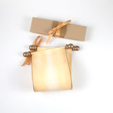Blank scroll with color accents - 5 inches wide paper, handmade