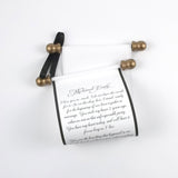 Custom printed scroll, 5x13 white paper, with optional gift box