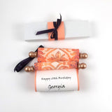 Customized Message Scroll, Regency Style, 5x12" paper, optional gift box