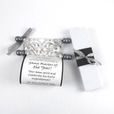 Personalized Scroll with Decorative Damask, 5x12" paper, optional gift box
