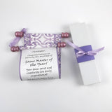 Personalized Scroll with Decorative Damask, 5x12" paper, optional gift box