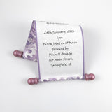 Personalized Scroll with Decorative Damask, 5x12" paper, optional gift box