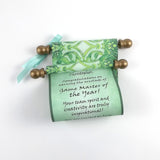 Customized Message Scroll, Regency Style, 5x12" paper, optional gift box
