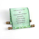 Customized Message Scroll, Regency Style, 5x12" paper, optional gift box