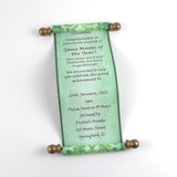 Customized Message Scroll, Regency Style, 5x12" paper, optional gift box