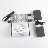 Customized Message Scroll, Regency Style, 5x12" paper, optional gift box