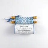 Customized Message Scroll, Regency Style, 5x12" paper, optional gift box