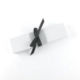 Traditional black and white wedding invitation scroll, formal invitation, optional box