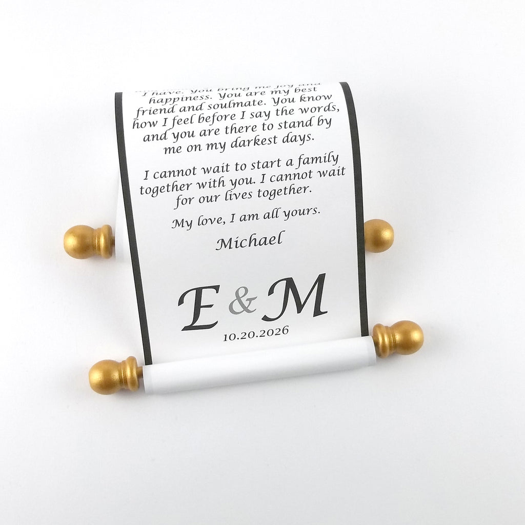 Costom Scrolls Custom printed scroll with gift box for a personal message, 5x12