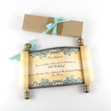 Custom Message Scroll, Vintage Style, 5x12" paper, optional gift box