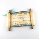Custom Message Scroll, Vintage Style, 5x12" paper, optional gift box