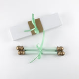Victorian Style Custom Message Scroll with Gold Accents, 5x12" paper, optional gift box