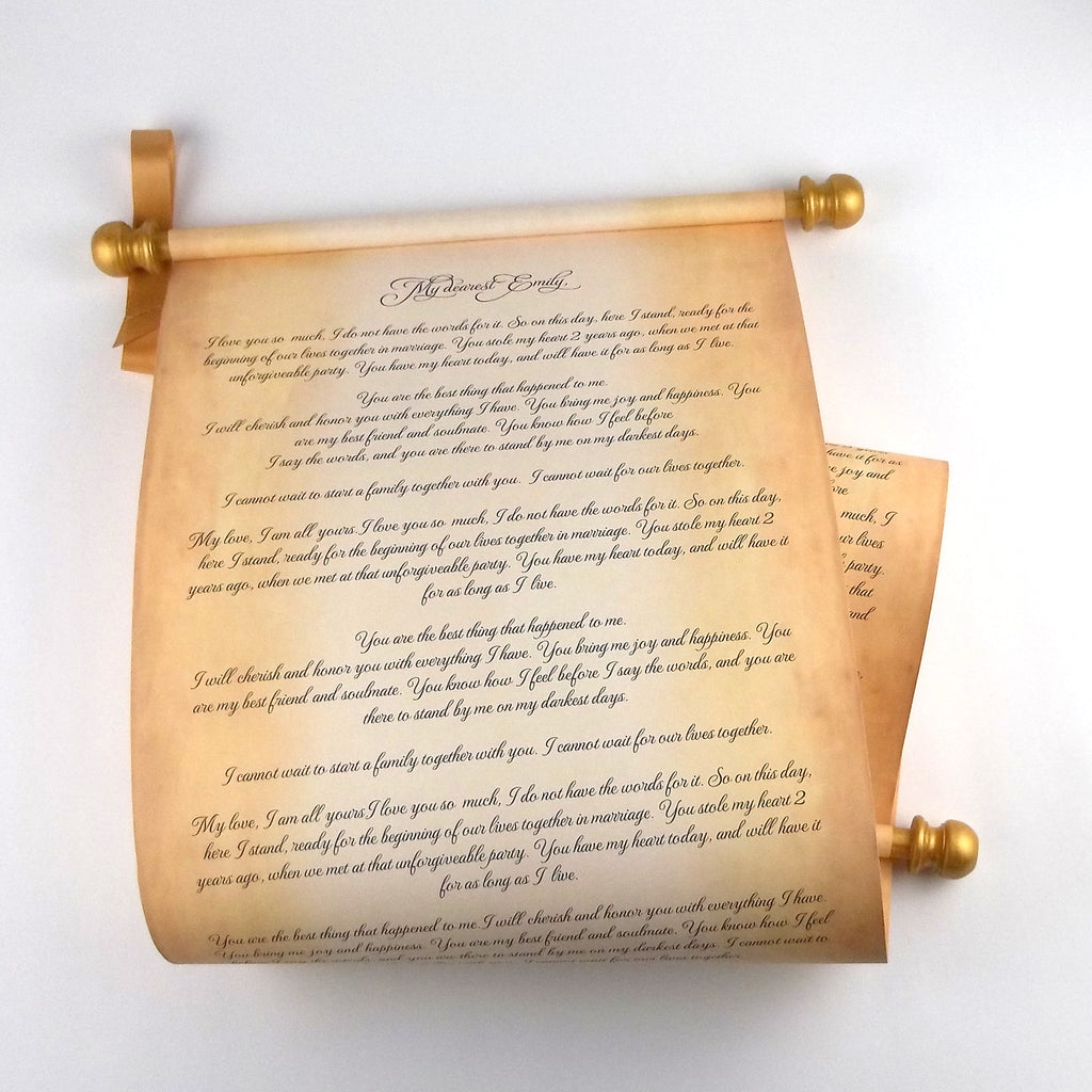 Wide Scroll Large custom printed scroll, 11x32