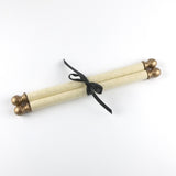 Custom printed tan parchment scroll, 8x20" paper, sets of multiples