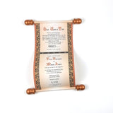 Medieval castle destination wedding invitation scrolls, black and copper, renfaire theme, optional boxes