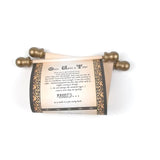 Medieval castle destination wedding invitation scrolls, black and copper, renfaire theme, optional boxes
