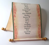 Santa's List of Naughty or Nice for your family, personalized scroll, 8x20" paper, up to 60 custom names