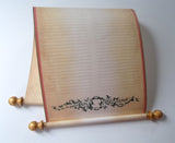 Santa's List of Naughty or Nice scroll, blank, decorative design