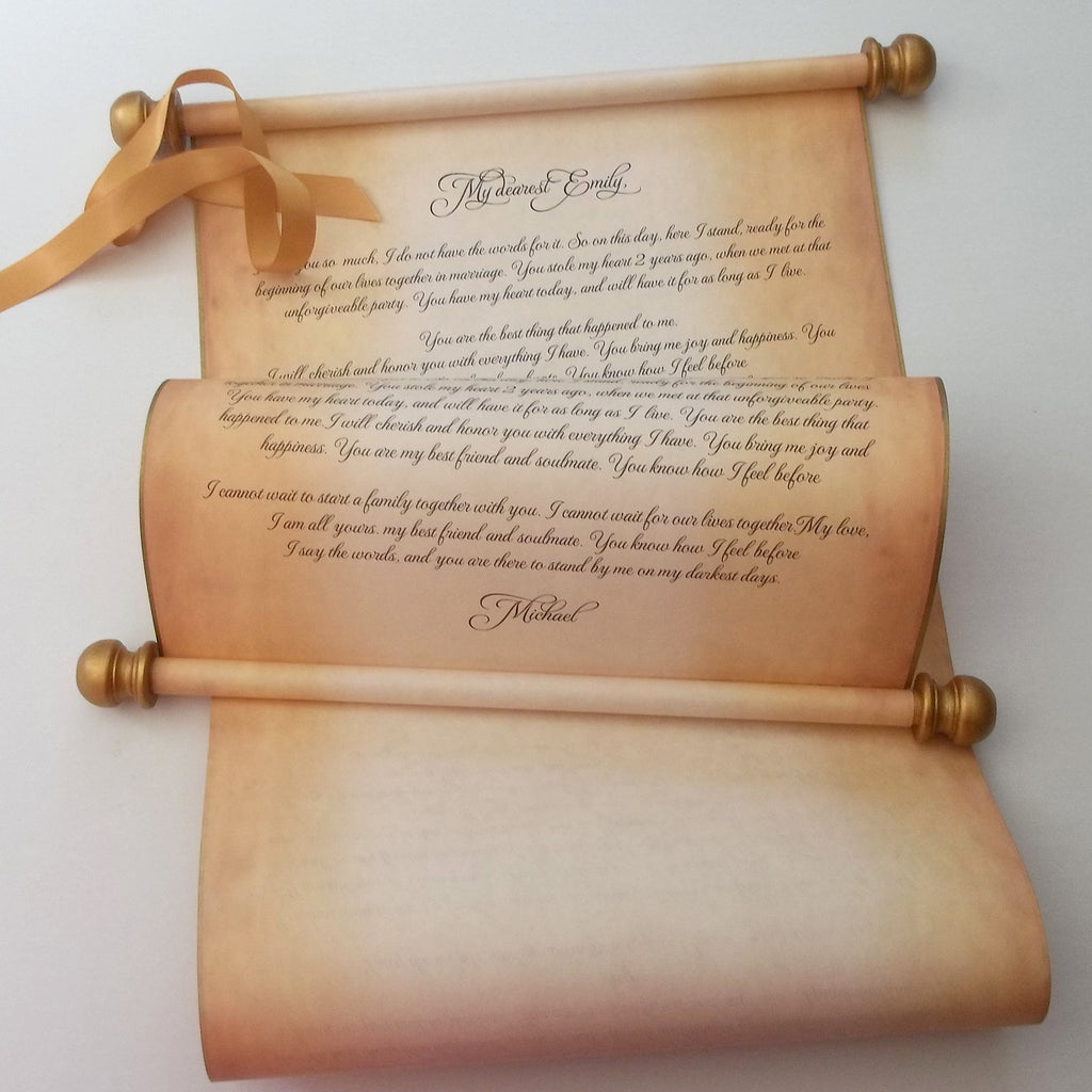 Wide Scroll Large custom printed scroll, 11x32