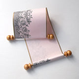 Blank mini scroll set on pink paper, for love letter, prom invitation, greeting, birthday gift, 3.5" wide paper, optional pillow box (Copy)