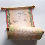 Blank Santa scroll, 8x20" paper, Regency Xmas