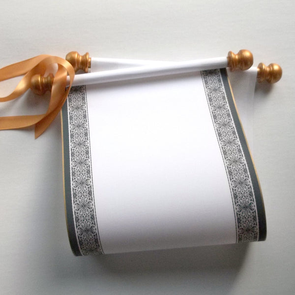 Blank gothic scroll