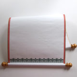 Santa's List of Naughty Nice scroll, 12x20 inches white paper, blank for hand written list, customized with title